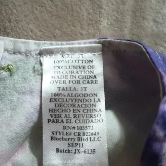 3T Blueberi Boulevard Purple Floral Dress - Picture 4 of 4